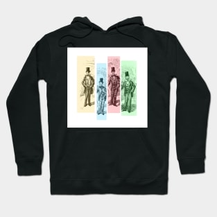 Four cushioned boys, elegant and well dressed vintage Hoodie